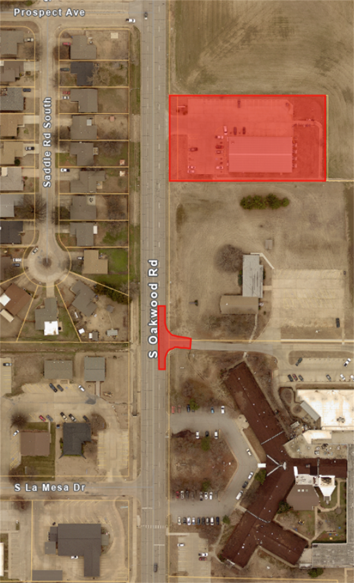 Map-for-Lane-Closure-and-Water-Outage on-South-Oakwood-Rd.png
